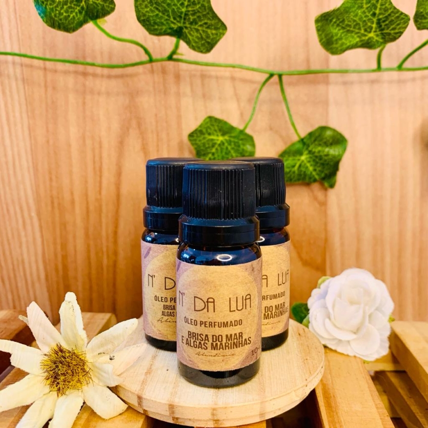 Óleo Perfumado - Brisa do Mar e Algas Marinhas 10ml - N' da Lua